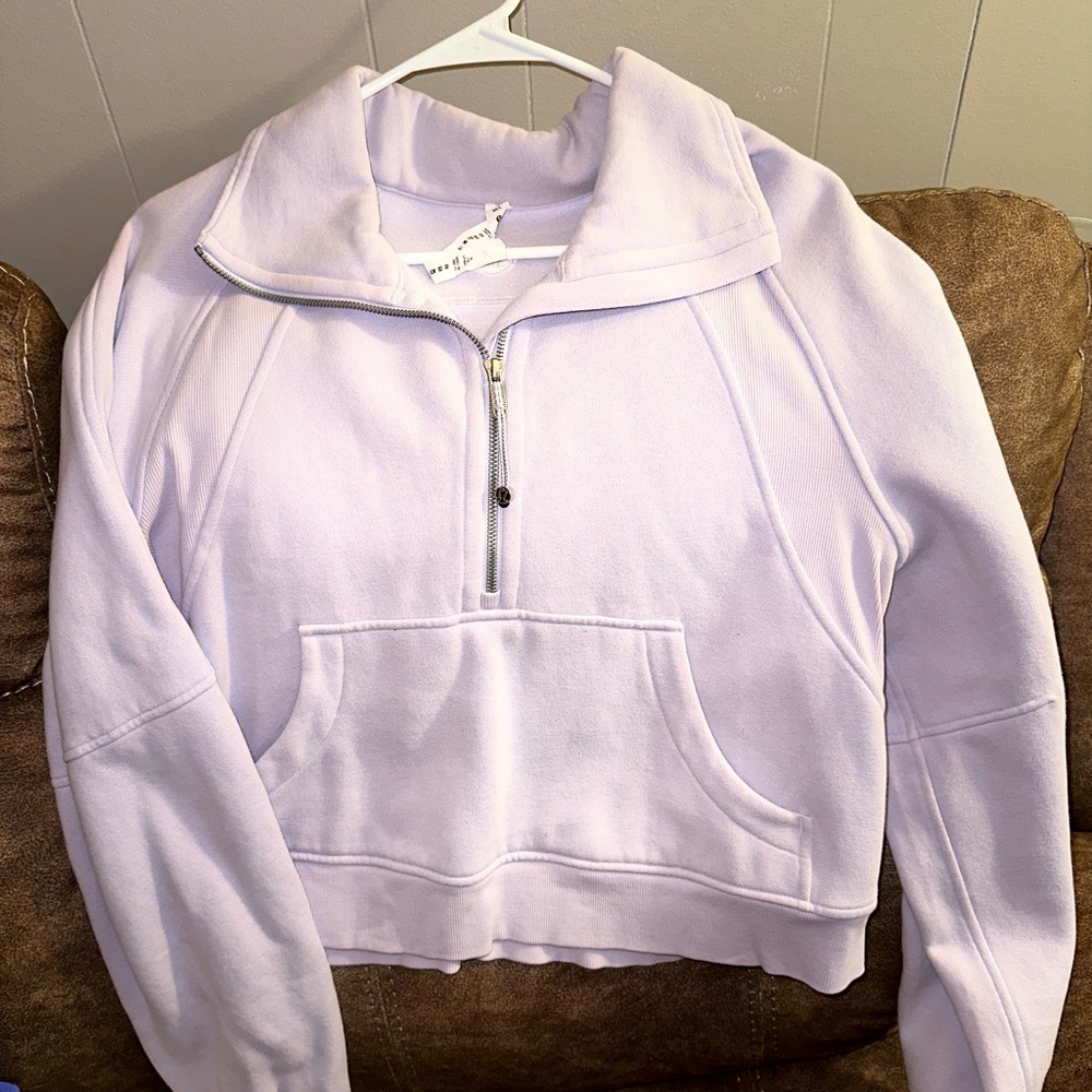 NWOT Lululemon Scuba Funnel Neck Lilac M/L